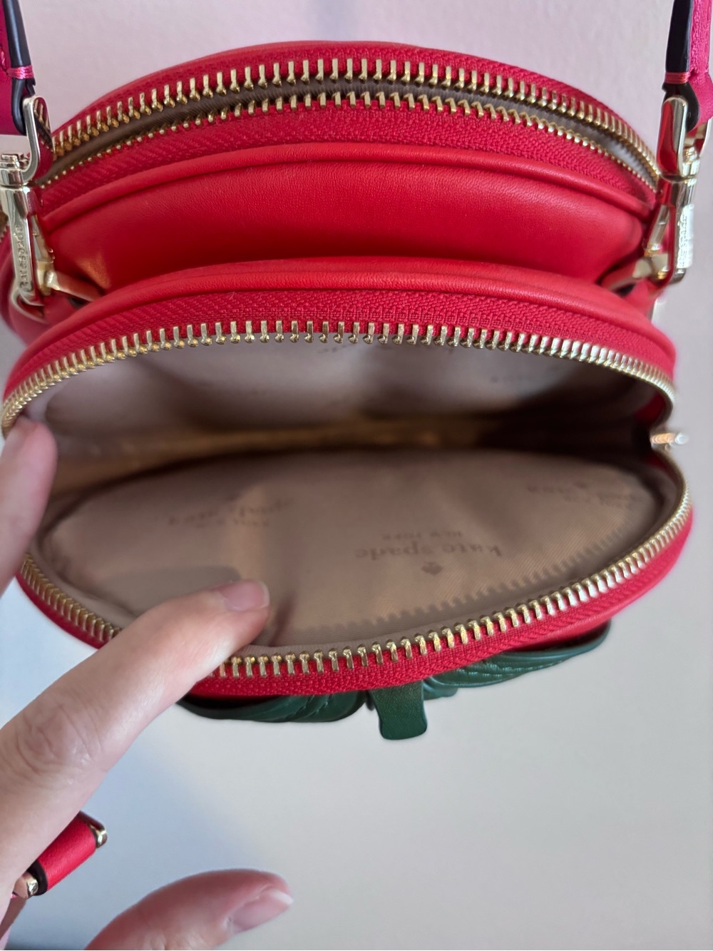 kate spade Double Mangia Red Roma Tomato Bag - Picture 4 of 7